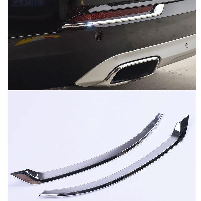 2016 Accessories 2pcs ABS Chrome REAR FOG LAMP COVER TRIM FITS FOR VOLVO XC90 2015-2025 Car Styling