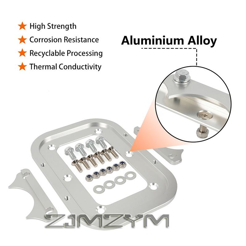 1 Set Aluminum Alloy Battery Relocation Tray Hold Down Mount Bracket For Optima Battery Top 34 34/78 D34 D34/78 34M