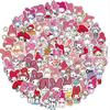 100pcs Kuromi My Melody Stickers Diy Bike Laptop Luggage Phone Cup Decals Kawaii