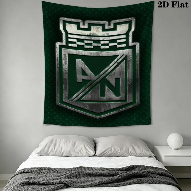 Atlético Nacional Wall Tapestry Aesthetic Wall Hanging Printed Fabric Blanket Decorative Tapestries for Bedroom Living Room Home Decor