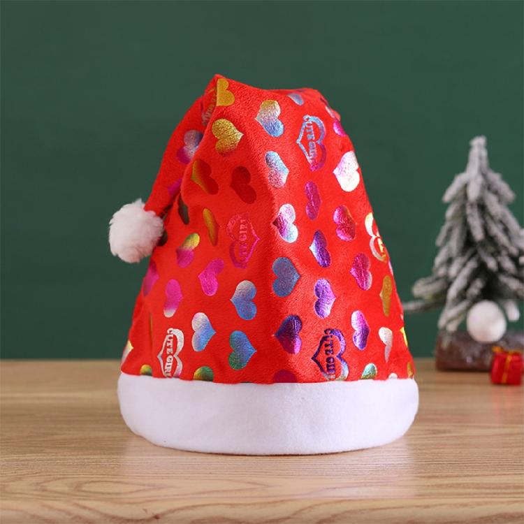 Cute Children Christmas Hat Plush Santa Hat for Casual Birthday Festival Photo