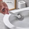 Wall-Mounted Long Handle Toilet Brush Set - No Dead Corner Cleaning for Bathrooms