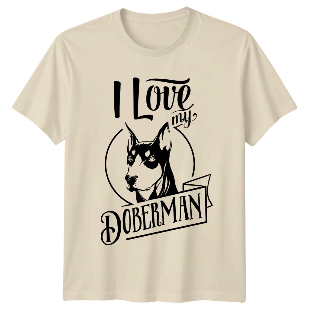 I Love My DoberUnisex Dog Graphic TShirt Cute Dog Breed Tee