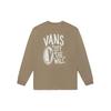 Vans T Shirts Unisex Brown Crew Neck Moderate Straight Fit VN0A7TRDYEH