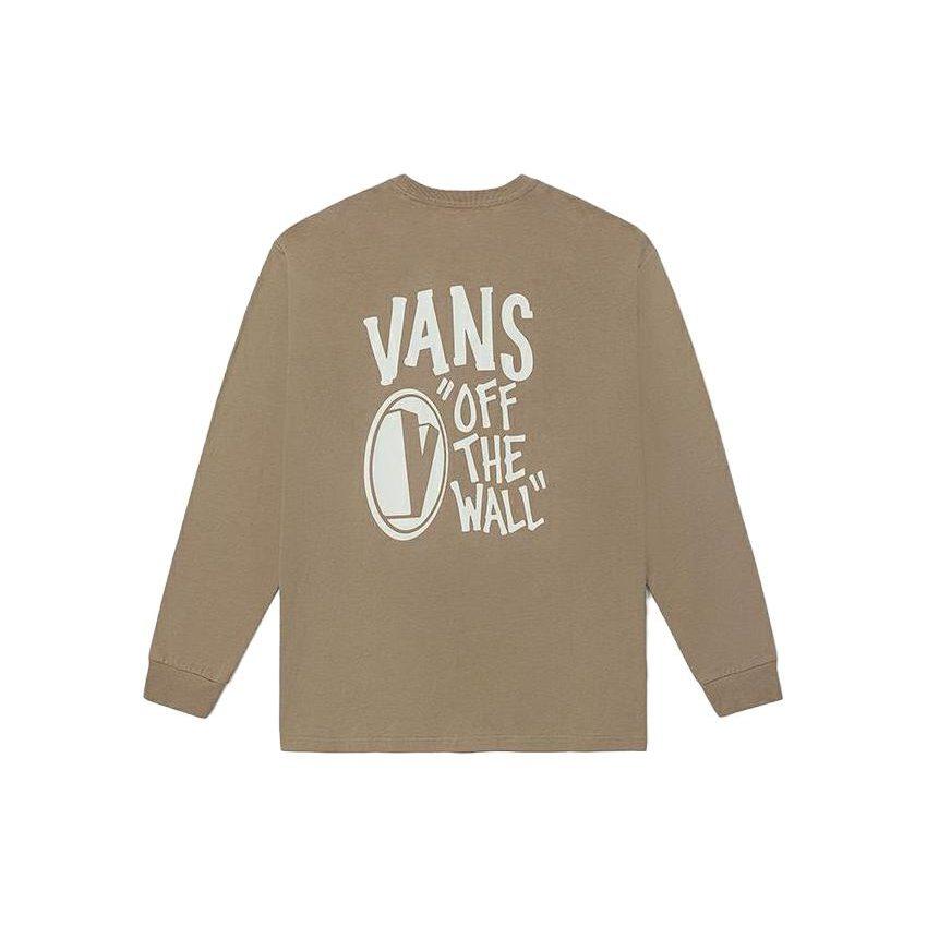 Vans T Shirts Unisex Brown Crew Neck Moderate Straight Fit VN0A7TRDYEH