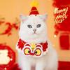 Hand-Knitted Wool Cat Scarf & Dog Collar for Chinese New Year