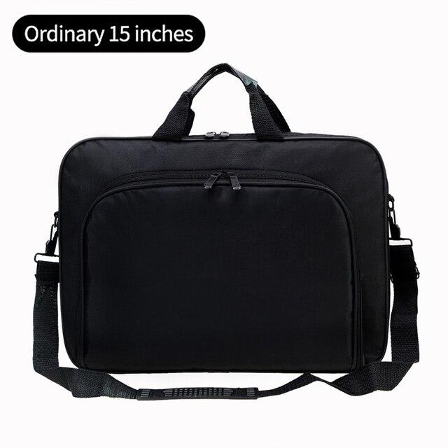 Hombres 15 Bolsas para computadora portátil de 17 pulgadas Bolsos de  oficina de negocios masculinos Bolso de hombro de nylon negro Maletín  casual Bolsa de almacenamiento de documentos comprar a buen precio —