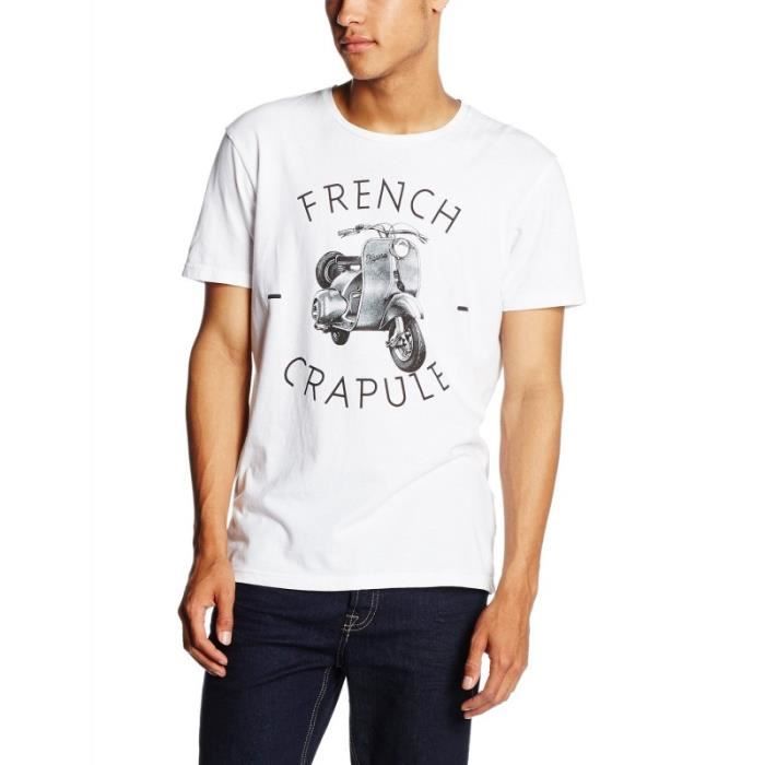 T-shirt - Kaporal - David - Bleu - Manches courtes - Col rond - Coupe droite