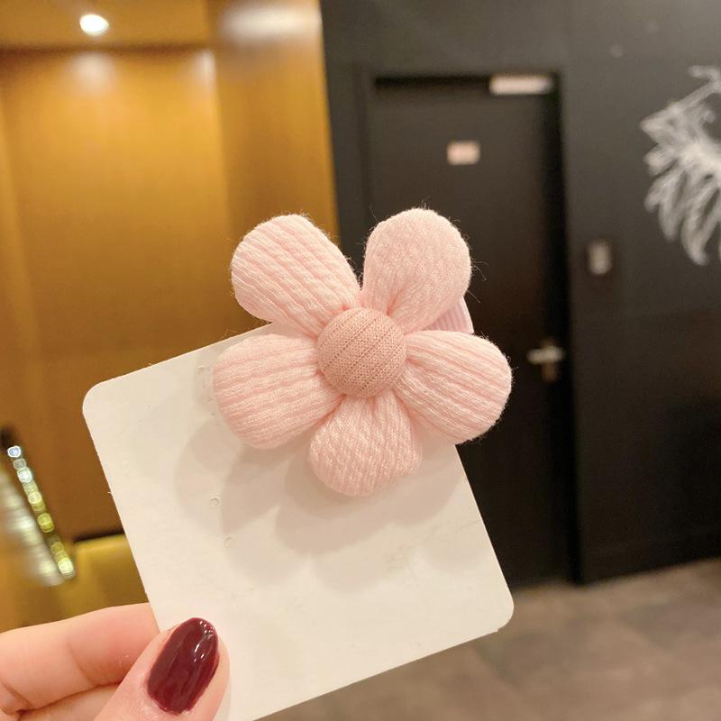 Fabric Flower Hair Clip Japanese Korean Sweet Internet Famous Headwear Children's Temperament Top Duckbill