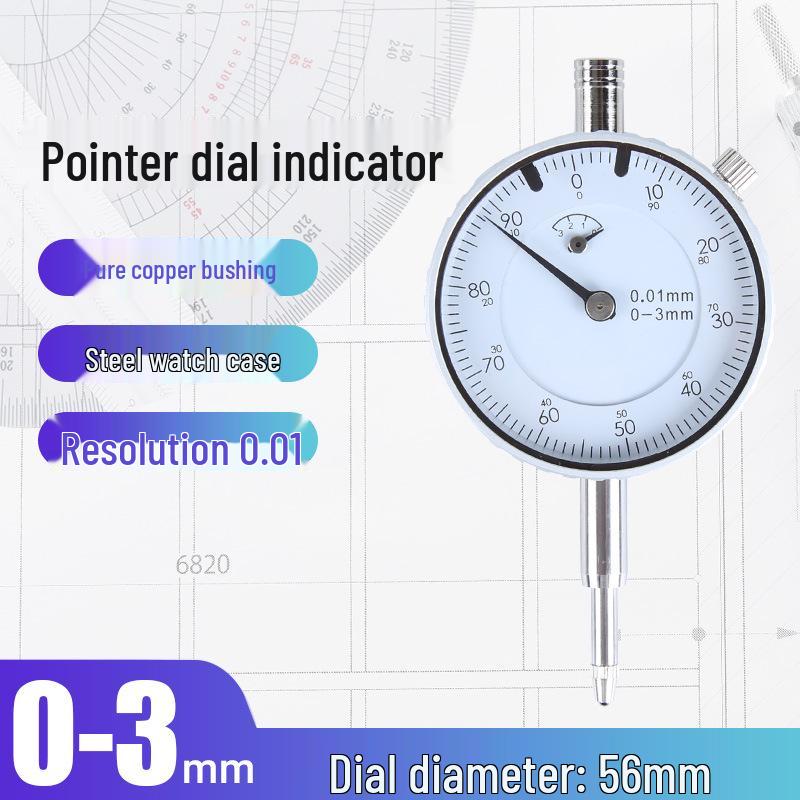 

Набор высокоточных индикаторов часового типа Syntek 0,01 мм (Диапазон 0-10мм)