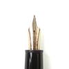 Excellent MONTBLANC fountain pen Meisterstuck 146 Rare logo engraved Black gold 14K Used