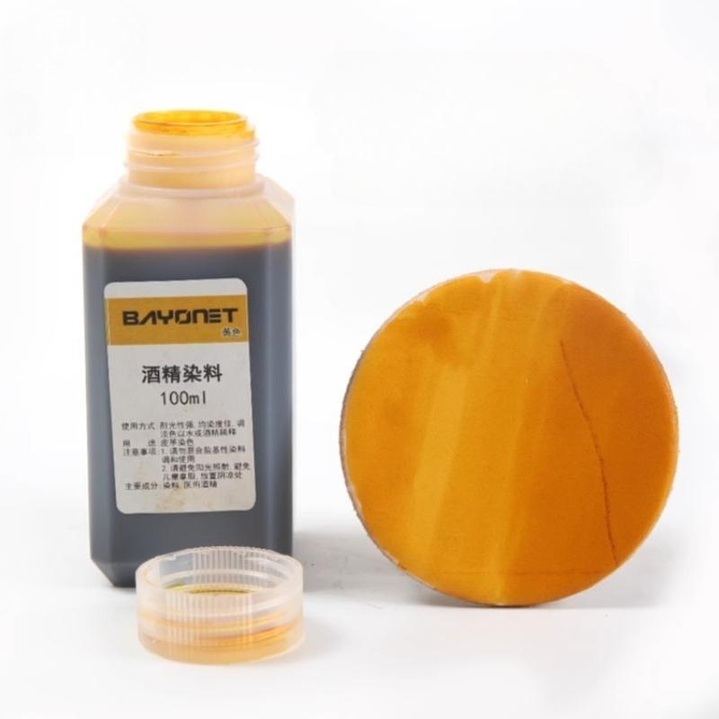 DIY Leather Alcohol Dye Leather Carving Alcohol Dye 100ml/ Be Used for Color Restoration Can Be Diluted Color-changing Agent