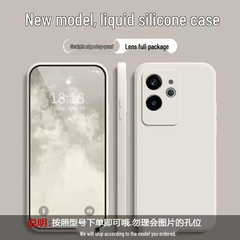 Realme GT6 Solid Color Drop-proof Liquid Case