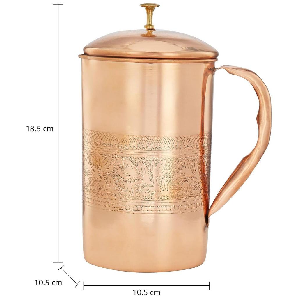Тисненый медный кувшин, 1350 мл