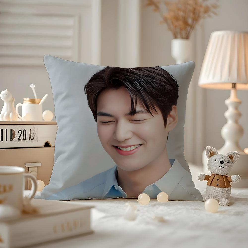Lee Minho Actor Cushion Cover Pattern Printed Pillowcase For Living Room Sofa Cushion Cover & Bedroom Decor