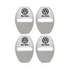 4pcs Car Door Lock Protective Cover Metal Sticker For Volkswagen VW GTI R Golf Polo Tiguan Passat Jetta Lavida Rline Accossories zj3