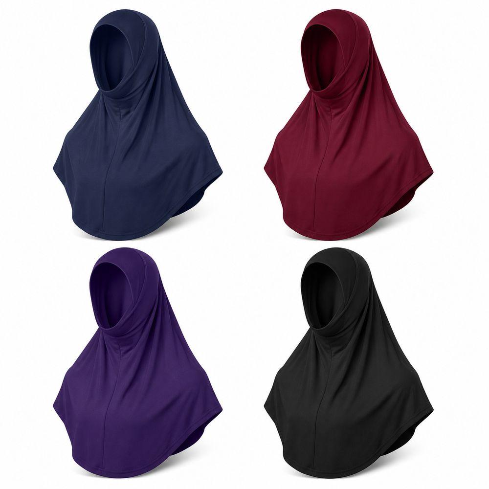 Draped Design Instant Hijab Full Coverage Prayer Hijab New Instant Turbans  Daily Wear