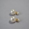 European & American High-End Imitation Pearl 925 Silver Stud Earrings