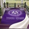 Custom Text Printed Rug Austria Wien FC Non Slip Floor Carpet For Home Room Decor