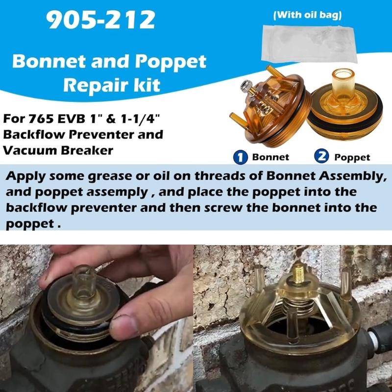 Maintenance Set Water Hose Bonnet Backflow Devices Part Vacuum Breaker and Repair Component Valves Assembly Repair Part