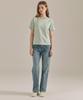 BASIC HOUSE Women'S Premium 40-Count Round Neck Short Sleeve T-Shirt Mint Lats0211