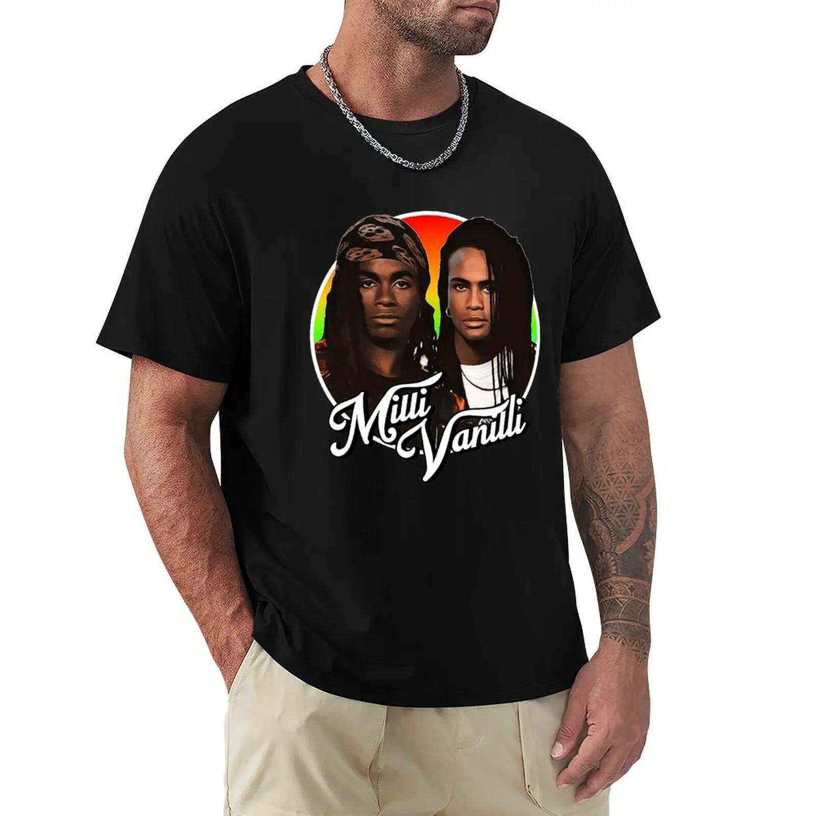 Milli Vanilli Milli Vanilli Milli Vanilli fan T-shirt kawaii clothes customizeds XL