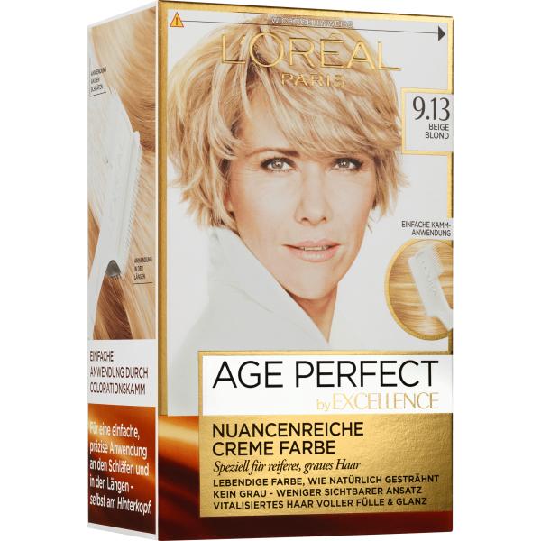 

Краска для волос L Oreal Age Perfect бежевый блонд 9.13