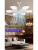 Ferngesteuertes LED-Ventilatorlicht mit verstellbarem 6-Blatt-Design für Schlafzimmer & Studentenwohnheime, E27 Schraubsockel, Dimmbar
