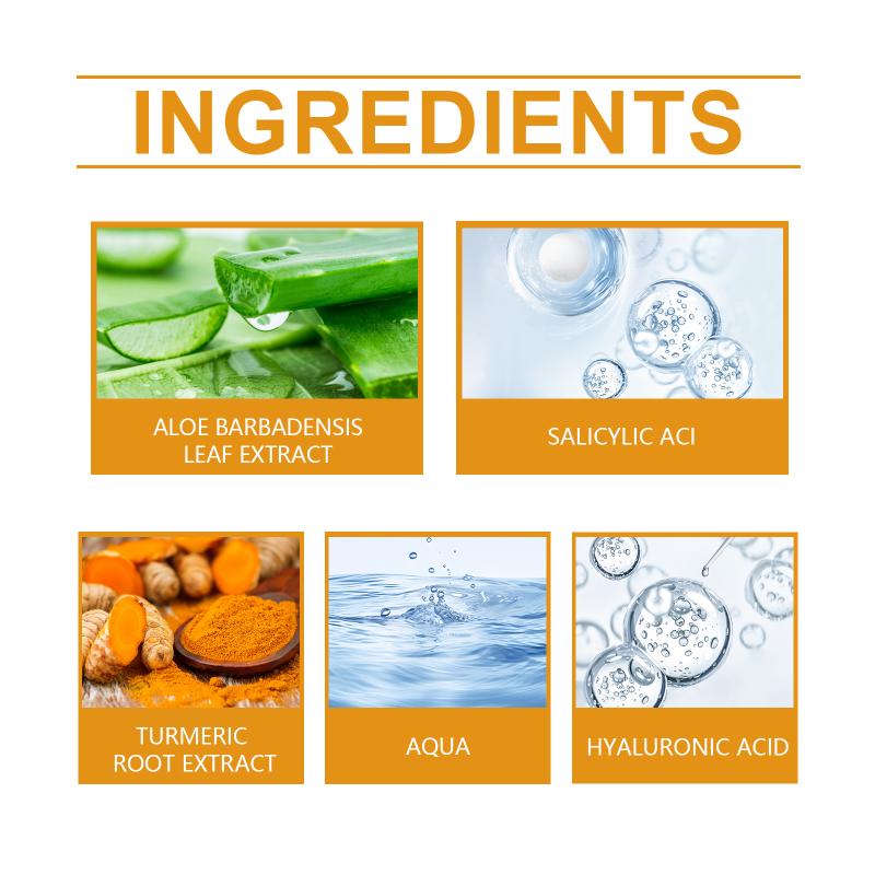 Ouhoe Turmeric Kojic Acid Exfoliating Cleansing Pads Fade Dark Spot Oil Brightening Moisturizing Whitening Facial Sponges