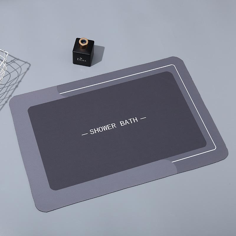 Nordic Minimalist Style Kitchen Floor Mat Bathroom Bathroom Door Mat Entry Door Mat Resistant To Dirty Diatom Mud Foot Mat