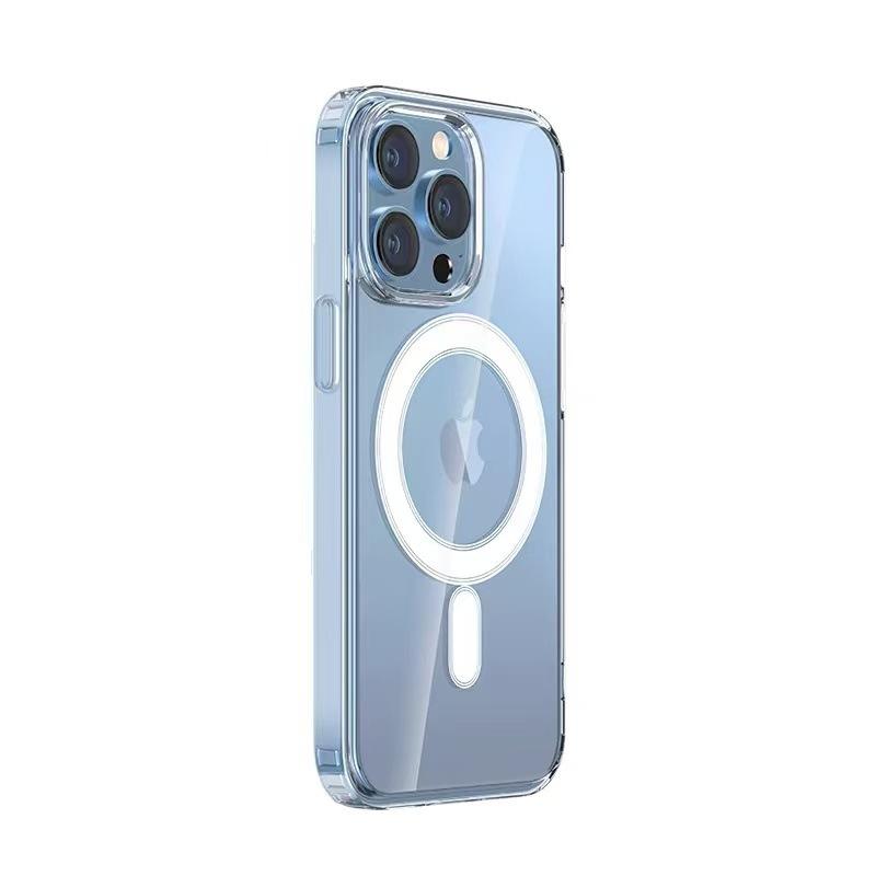 Magsafe magnetic mobile phone case is suitable for Apple 17 transparent acrylic 16Pro all-inclusive iphone15 mobile phone case.