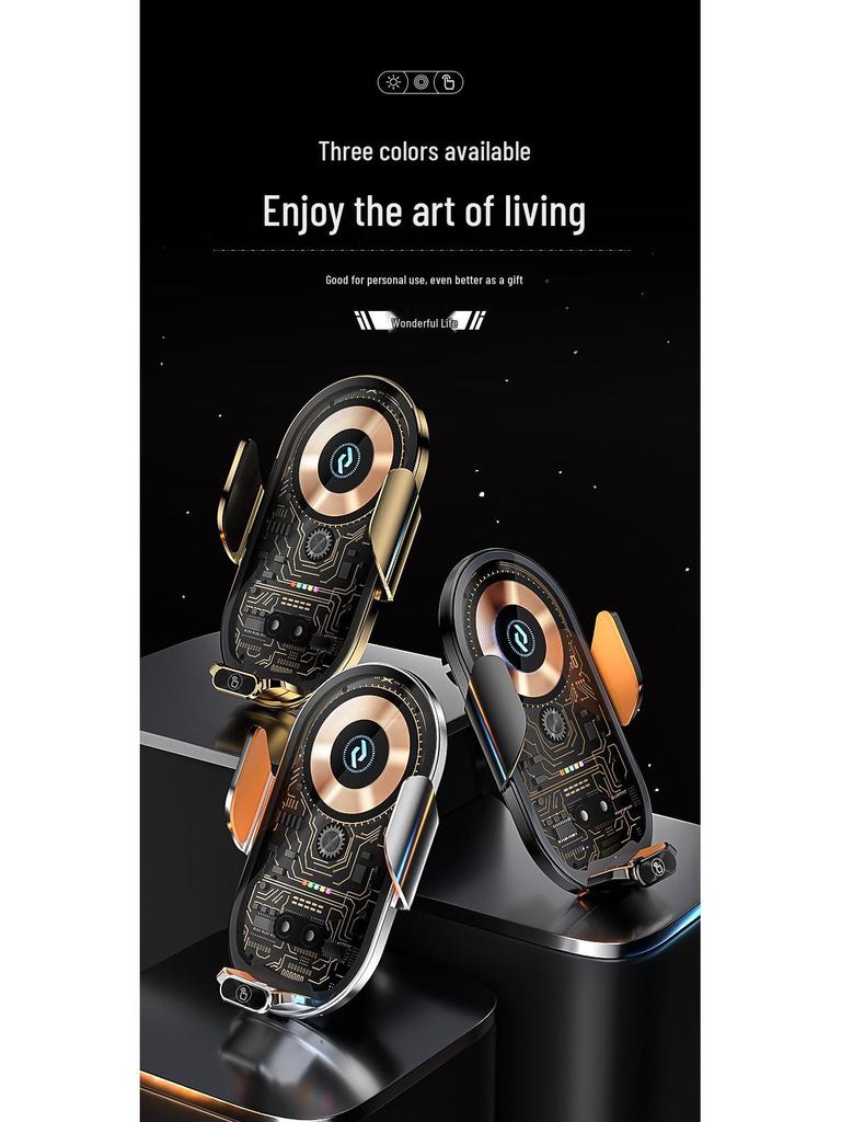 Magic Clip Q18 Transparent Car Wireless Charging Phone Holder