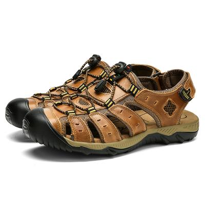 Moda Estate Nuovo Antiscivolo Taglia Grande Sandali da Uomo Scarpe da Uomo Spiaggia Pelle Scarpe da Uomo Sandali Casual Moda Ciabatte Taglia Grande 38-48
