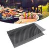3 PCS Fiberglass Cloth Grill Mesh Mat Non-Stick Grilling Sheet Liner Outdoor Barbecue