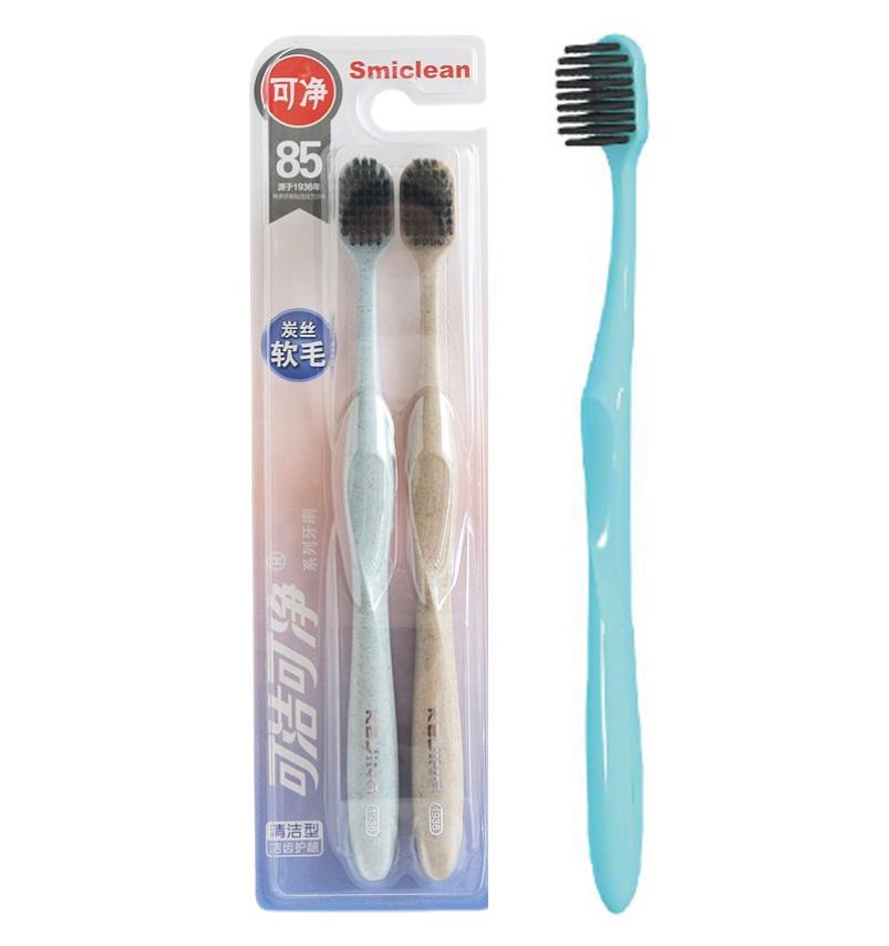 Factory Biodegradable Wheat Straw Bristle Eco Friendly Adult Toothbrush with Soft Bristles
