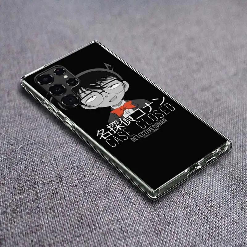 Detective Conan Clear Phone Case for Samsung Galaxy S21 Plus S24 S23 S20 FE S22 S26 Ultra S25 Edge TPU Capa Cases Cover Shockpro