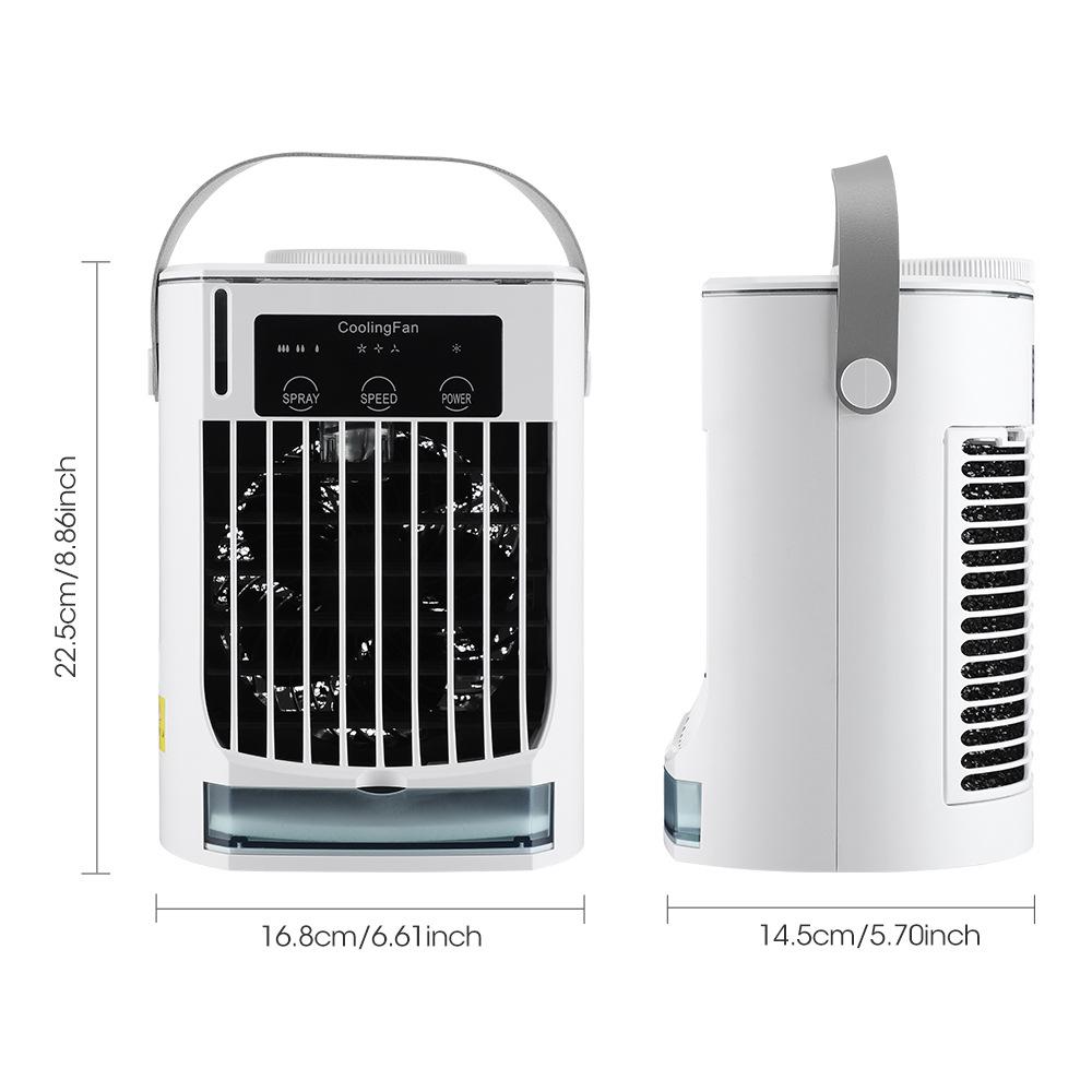 Cross-border Desktop Humidifying Cooling Fan with Water-cooled Spray Air Conditioner Function for Summer Use