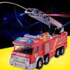 Mini Simulation Aerial Ladder Truck Model Vehicle Fire Fighting Car Kid Child ToyFire Fighting Car