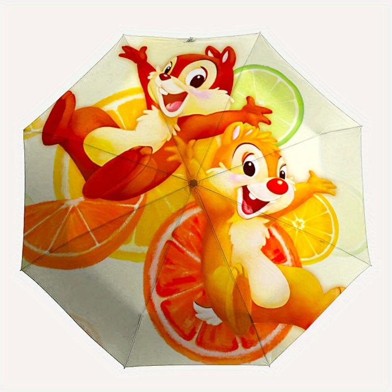 

1pc Chip n Dale Automatic Folding Umbrella, Compact Portable Travel Umbrella, Perfect Gift for Friends yy250806039