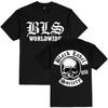 BLS Worldwide Tee Czarny Zespół Rockowy Black Label Society Koszulka Unisex Streetwear Hip Hop Ciężkie Mentalne Koszulki Unisex Krótki Rękaw Bawełniana Odzież