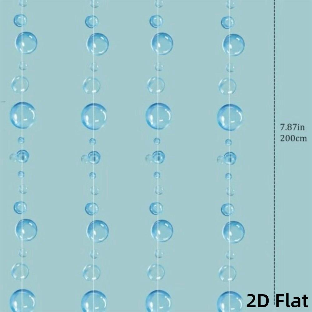 Transparent PVC Ocean Themed Party Decor 2m Party Favor Banners Bubble Hanging Banner Kids Party