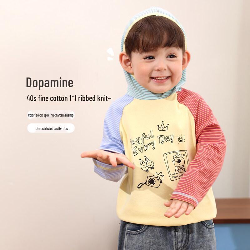 

LUSON Baby Boy s Hooded Long-Sleeve T-Shirt 100