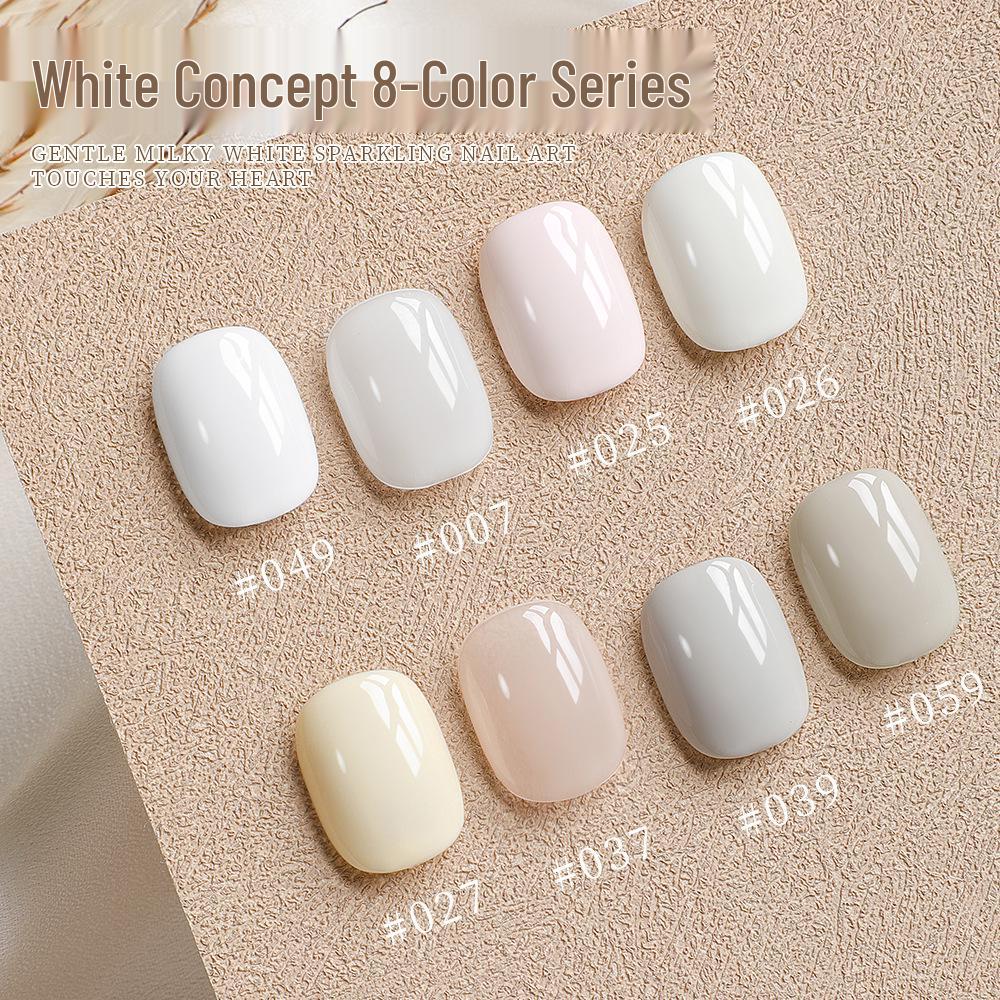 

2024 Trending Milky White Nail Gel Polish for Salons