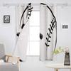 Baseball Catcher Baseball Player Black White Blackout Curtains For Kitchen Bedroom Kids Room Window Curtains for Living Room