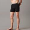 Calvin Klein Letter Waistband Plain Knit Mid-Rise Boxer Briefs 3-Pack Men underwear Black 000NB4003A-001