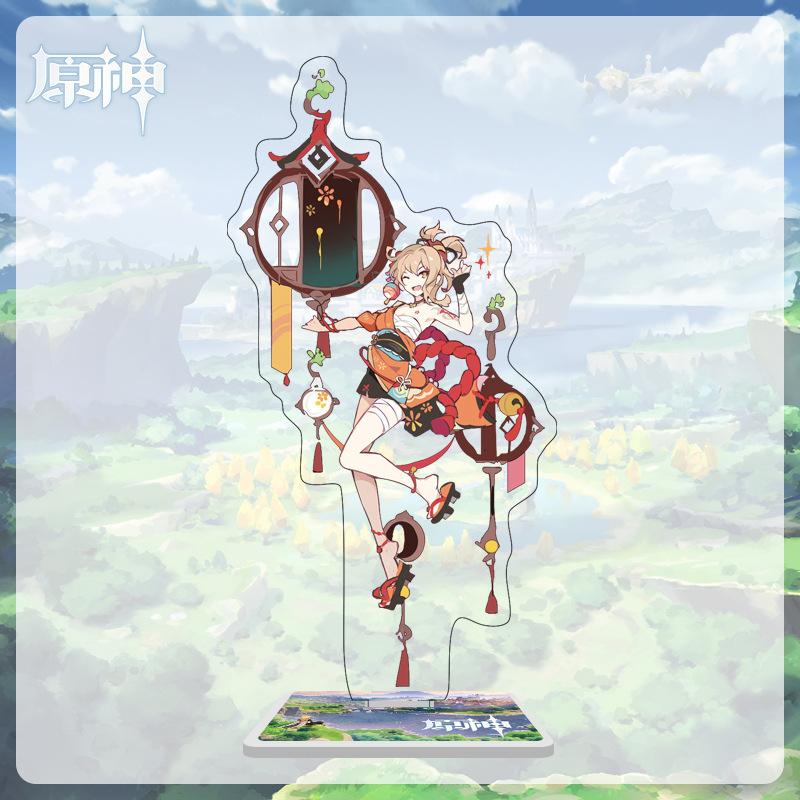 16cm Height  Acrylic Large Stand-up Display Featuring Characters From Mondstadt, Liyue, and Inazuma In Genshin Impact