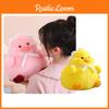 Cute And Fluffy Plush Toy Adorable Fat Duck With Headscarf And Pink Pig Soft And Huggable 30cm
