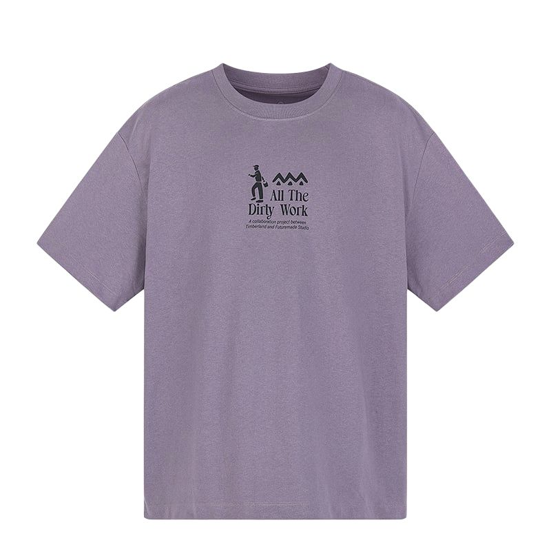 

Timberland X Futuremade Studio Collaboration All The Dirty Work Knit Crew Neck Drop Shoulder Short Sleeve T-Shirt Unisex T-Shirt A2QBP-A5L S