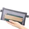 Large-Capacity Mesh Pencil Bag Nylon Stationery Pouch New Transparent Stationery Bag  Kids
