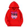 Children's Casual Round Neck Printed Pullover Long-sleeved Hooded Sweatshirt Top